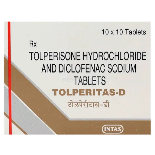 tolperitas d tablet 10's